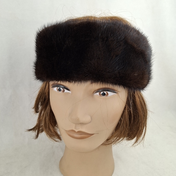 Elegant Brown Fur Headband - Picture 3 of 8